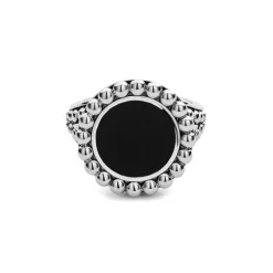 Cheap LAGOS Onyx Circle Ring