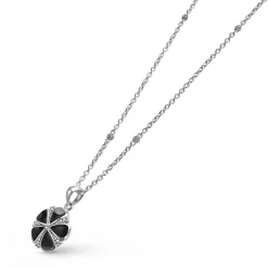Clearance LAGOS Onyx Flower Pendant Necklace