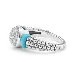 Best LAGOS Oval Ceramic Caviar Diamond Ring