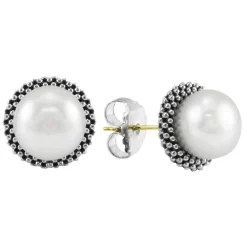 Fashion LAGOS Pearl Earrings And Necklace Gift Set