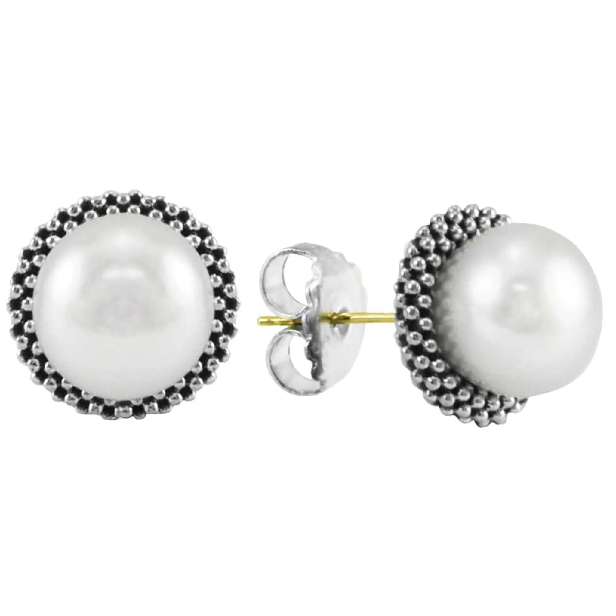 Fashion LAGOS Pearl Earrings And Necklace Gift Set