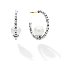 Shop LAGOS Pearl Hoop Earring