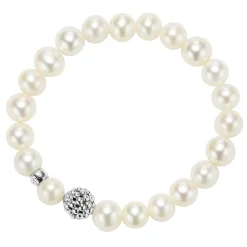 Best LAGOS Pearl Silver Station Bead Bracelet