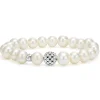 Online LAGOS Pearl Silver Station Bead Bracelet