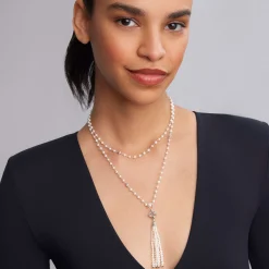 Clearance LAGOS Pearl Tassel Pendant Necklace