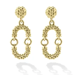 Fashion LAGOS Petite 18K Gold Superfine Caviar Drop Earrings