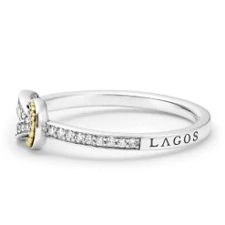 Discount LAGOS Petite Two-Tone Knot Diamond Ring