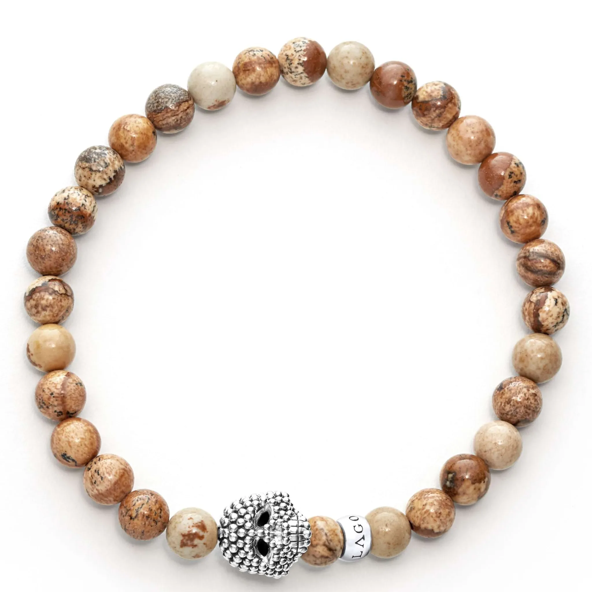 Fashion LAGOS Picture Jasper Skull Bracelet