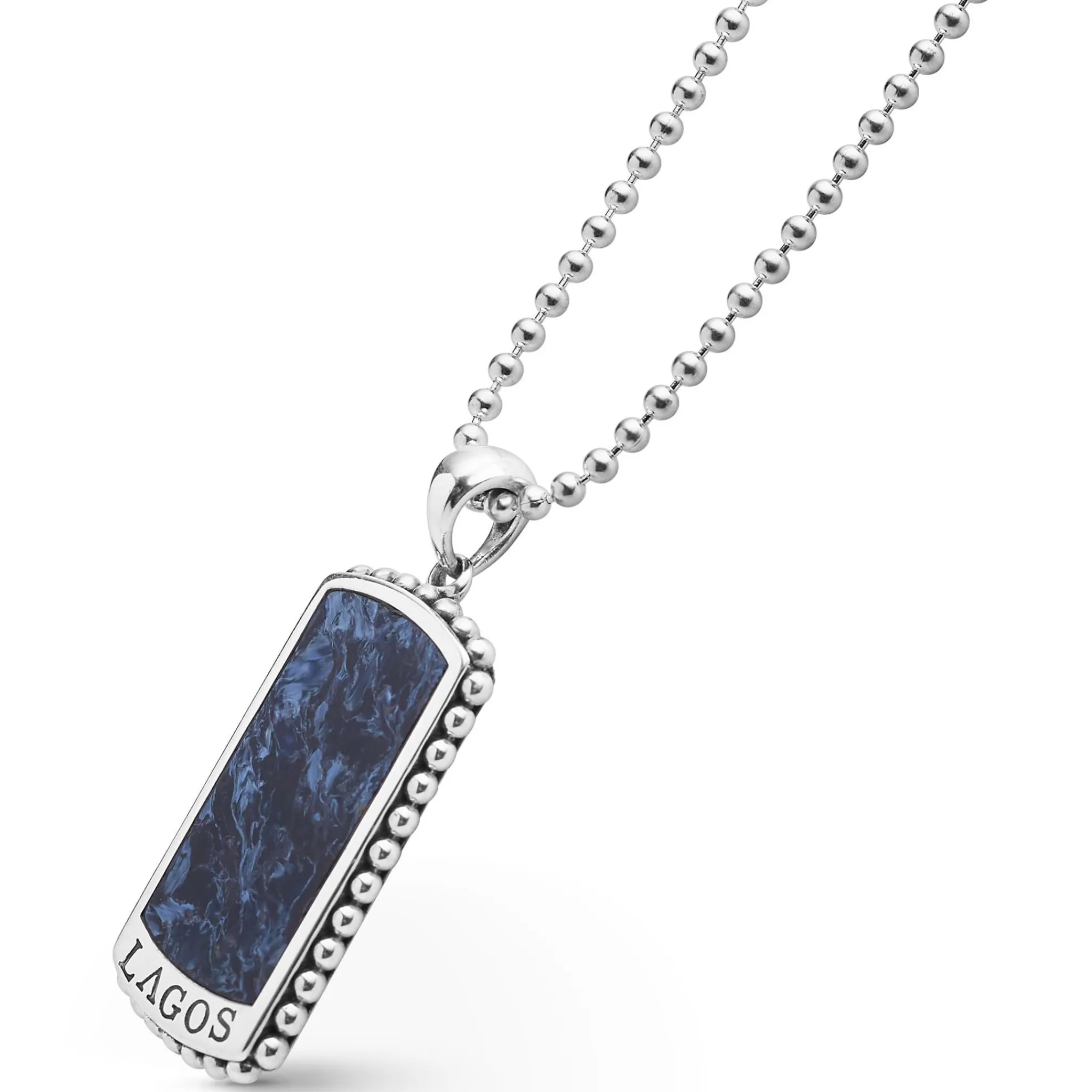 Online LAGOS Pietersite Tag Amulet Necklace