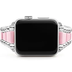 Best LAGOS Pink Ceramic And Stainless Steel Watch Bracelet-42-49Mm