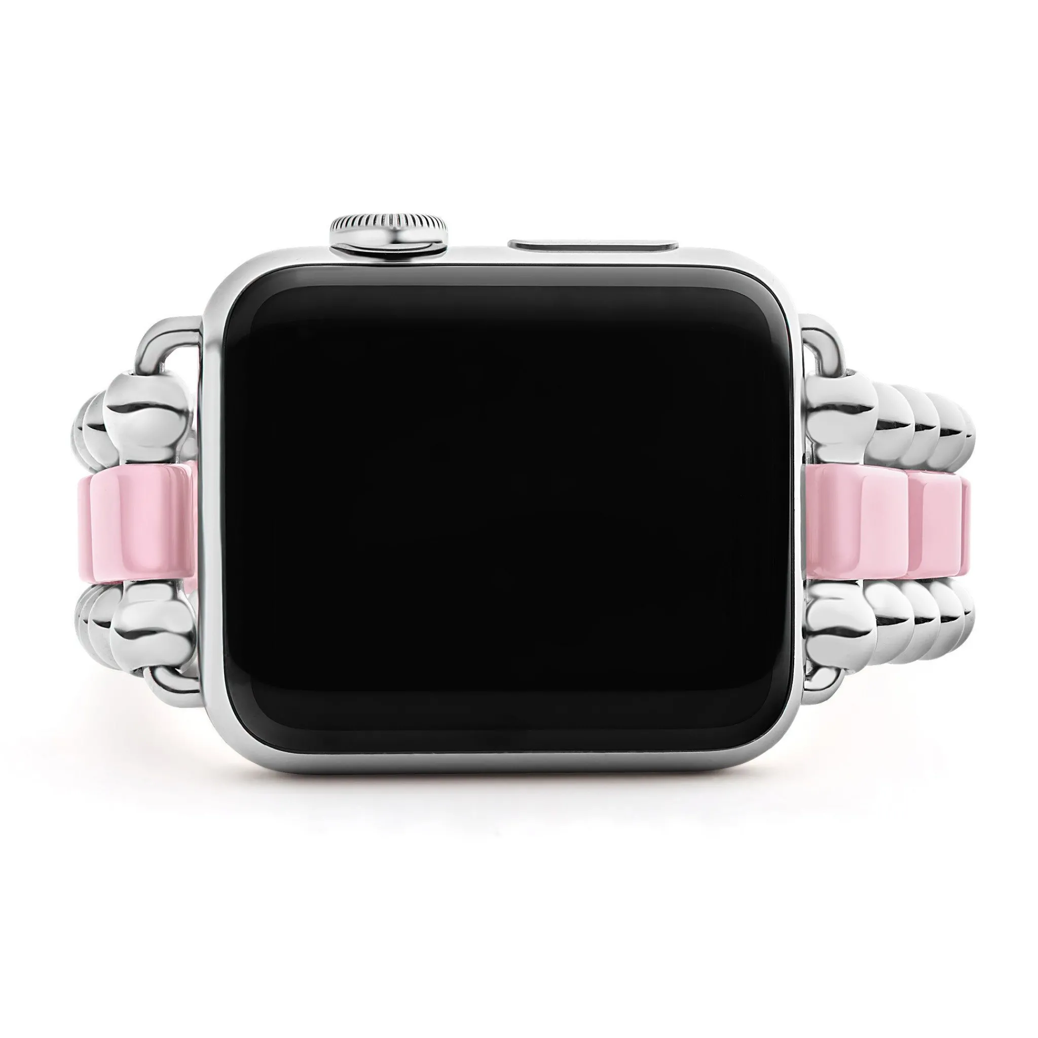 Fashion LAGOS Pink Ceramic And Stainless Steel Watch Bracelet-38-45Mm