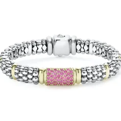 Outlet LAGOS Pink Sapphire Caviar Bracelet | 9Mm
