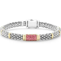 Sale LAGOS Pink Sapphire Caviar Bracelet | 6Mm