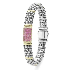 Cheap LAGOS Pink Sapphire Caviar Bracelet | 9Mm