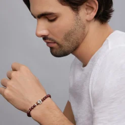 Hot LAGOS Poppy Jasper Skull Bracelet