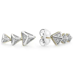 Online LAGOS Pyramid Crawler Diamond Studs