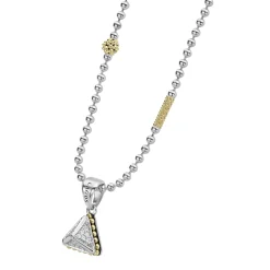 Shop LAGOS Pyramid Diamond Pendant Necklace