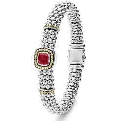 Clearance LAGOS Rhodolite Garnet Caviar Bracelet | 9Mm