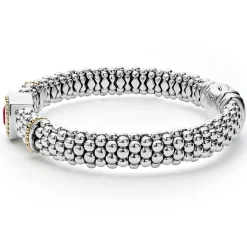 Clearance LAGOS Rhodolite Garnet Caviar Bracelet | 9Mm