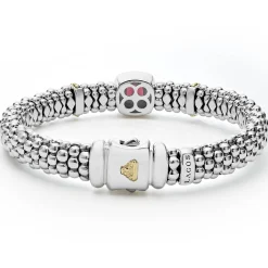 Clearance LAGOS Rhodolite Garnet Caviar Bracelet | 9Mm