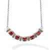 Fashion LAGOS Rhodolite Garnet Five Station Necklace