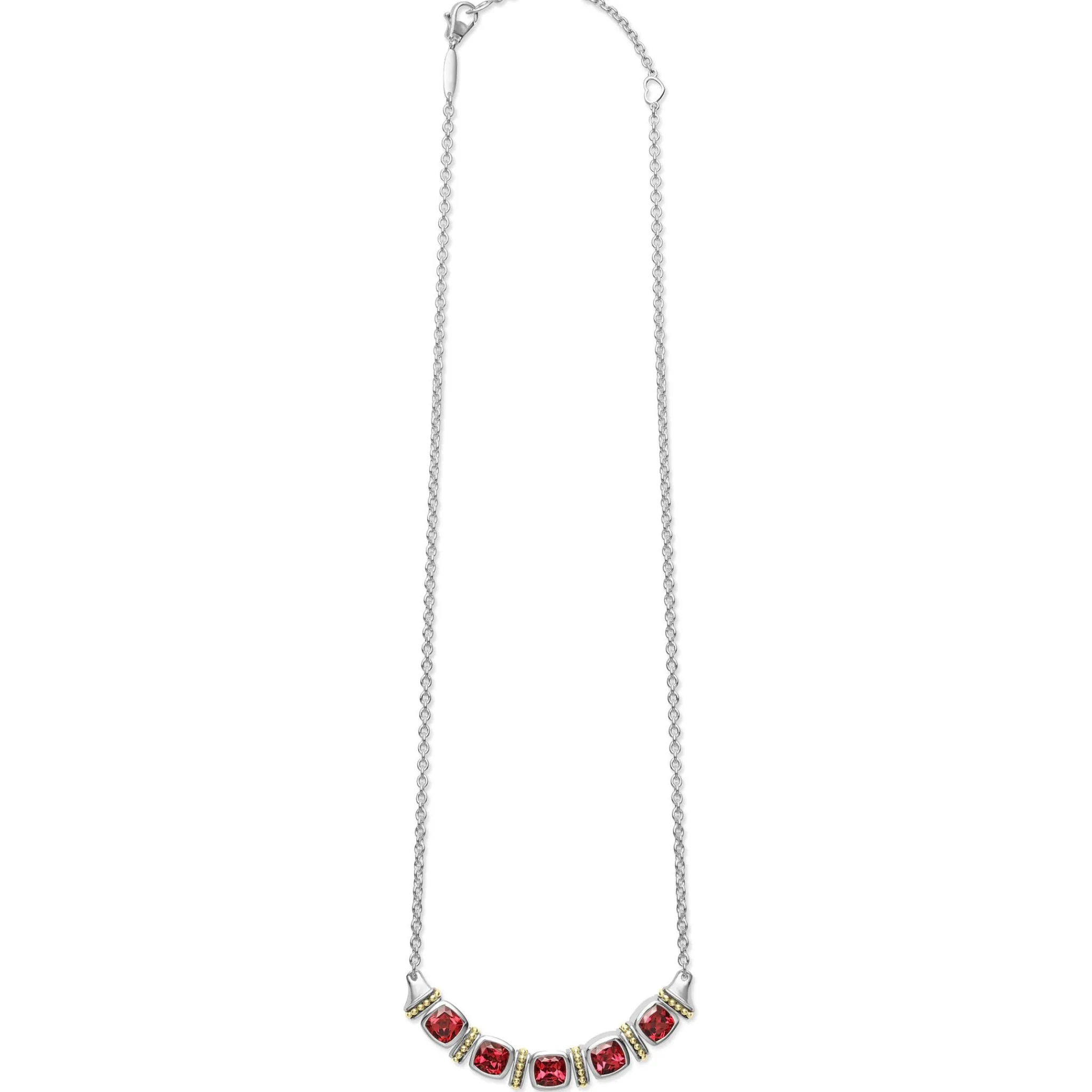 Fashion LAGOS Rhodolite Garnet Five Station Necklace