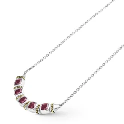 Fashion LAGOS Rhodolite Garnet Five Station Necklace