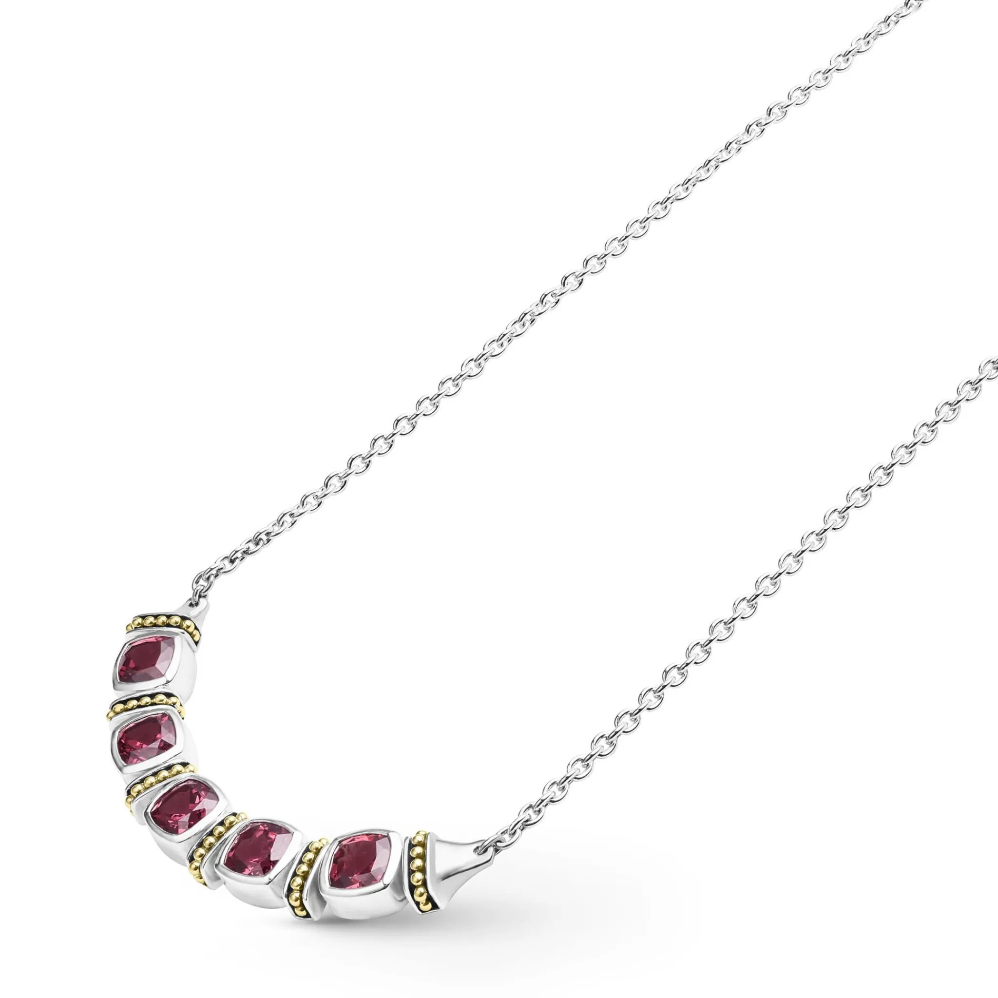 Fashion LAGOS Rhodolite Garnet Five Station Necklace