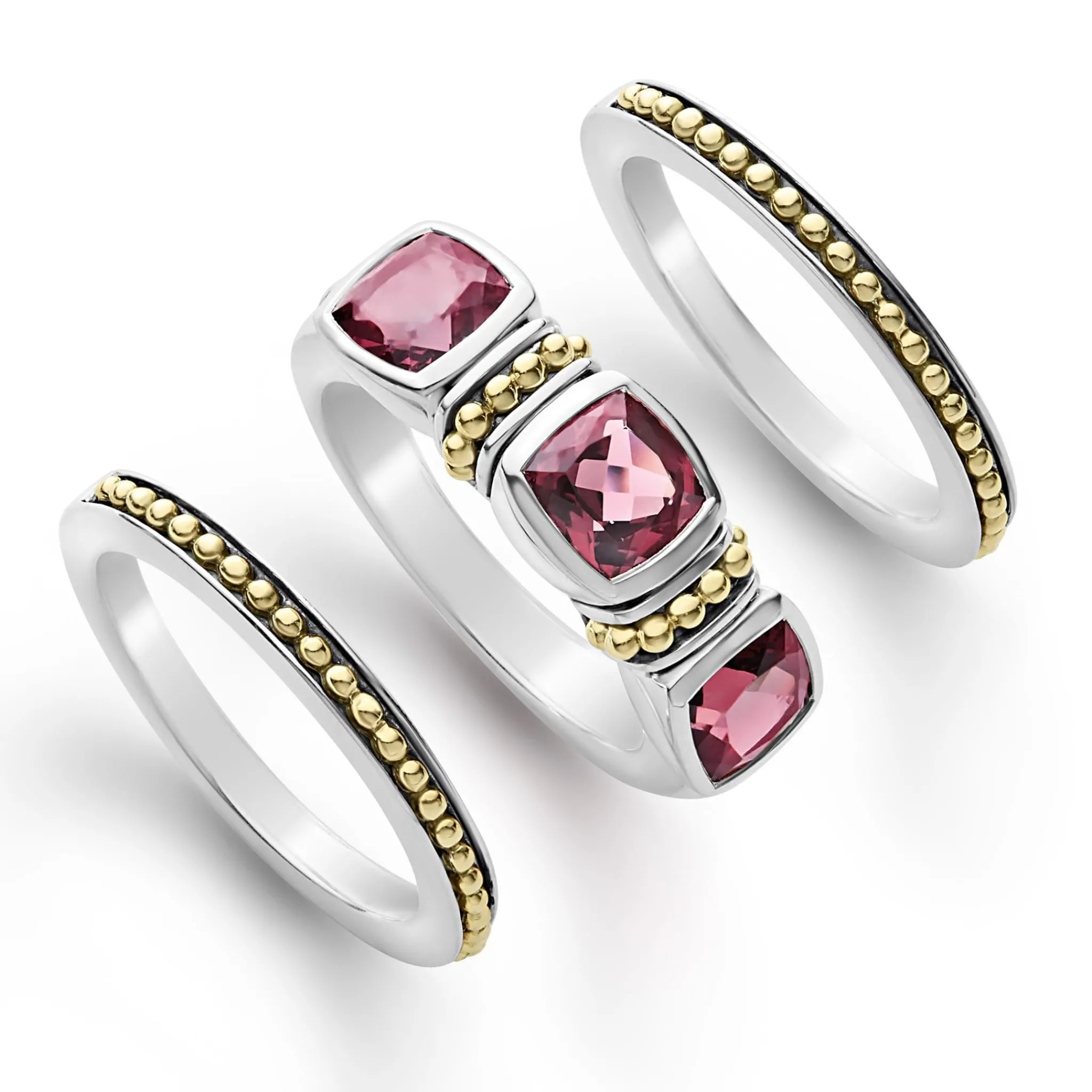 Hot LAGOS Rhodolite Garnet Stacking Rings