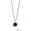 Fashion LAGOS Round Onyx Pendant Necklace