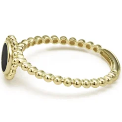Sale LAGOS Round Onyx Stacking Ring