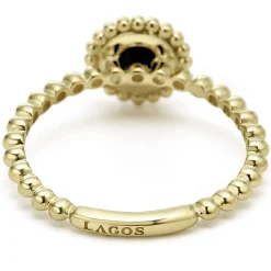 Sale LAGOS Round Onyx Stacking Ring