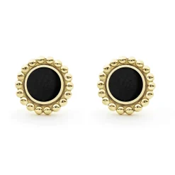Online LAGOS Round Onyx Stud Earrings