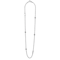 Shop LAGOS Silver Caviar Beaded Necklace