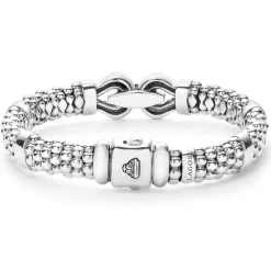 Outlet LAGOS Silver Caviar Buckle Bracelet | 9Mm