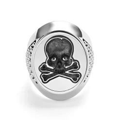 Sale LAGOS Silver Skull Signet Ring