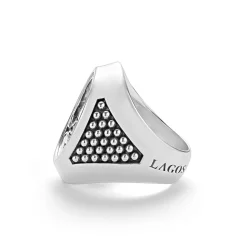 Sale LAGOS Silver Skull Signet Ring