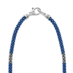 Shop LAGOS Silver Station Ceramic Beaded Necklace 3Mm