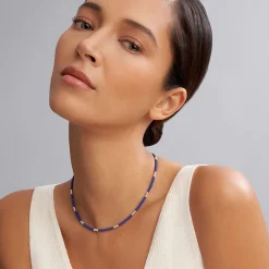 Flash Sale LAGOS Silver Station Ceramic Beaded Necklace | 3Mm