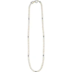 Cheap LAGOS Silver Station Pearl Necklace