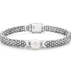 Best Sale LAGOS Silver X Pearl Caviar Bracelet | 6Mm