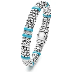 Best Sale LAGOS Single Station Diamond Caviar Bracelet | 9Mm