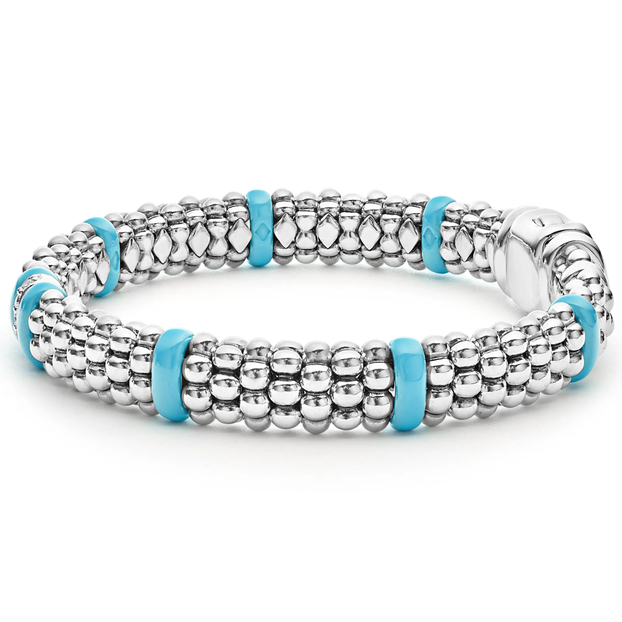 Best Sale LAGOS Single Station Diamond Caviar Bracelet | 9Mm