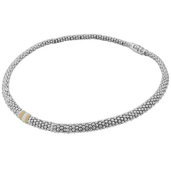 Fashion LAGOS Single Station Diamond Caviar Necklace