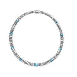 Cheap LAGOS Single Station Diamond Caviar Necklace