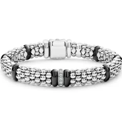 Store LAGOS Single Station Diamond Caviar Bracelet | 9Mm
