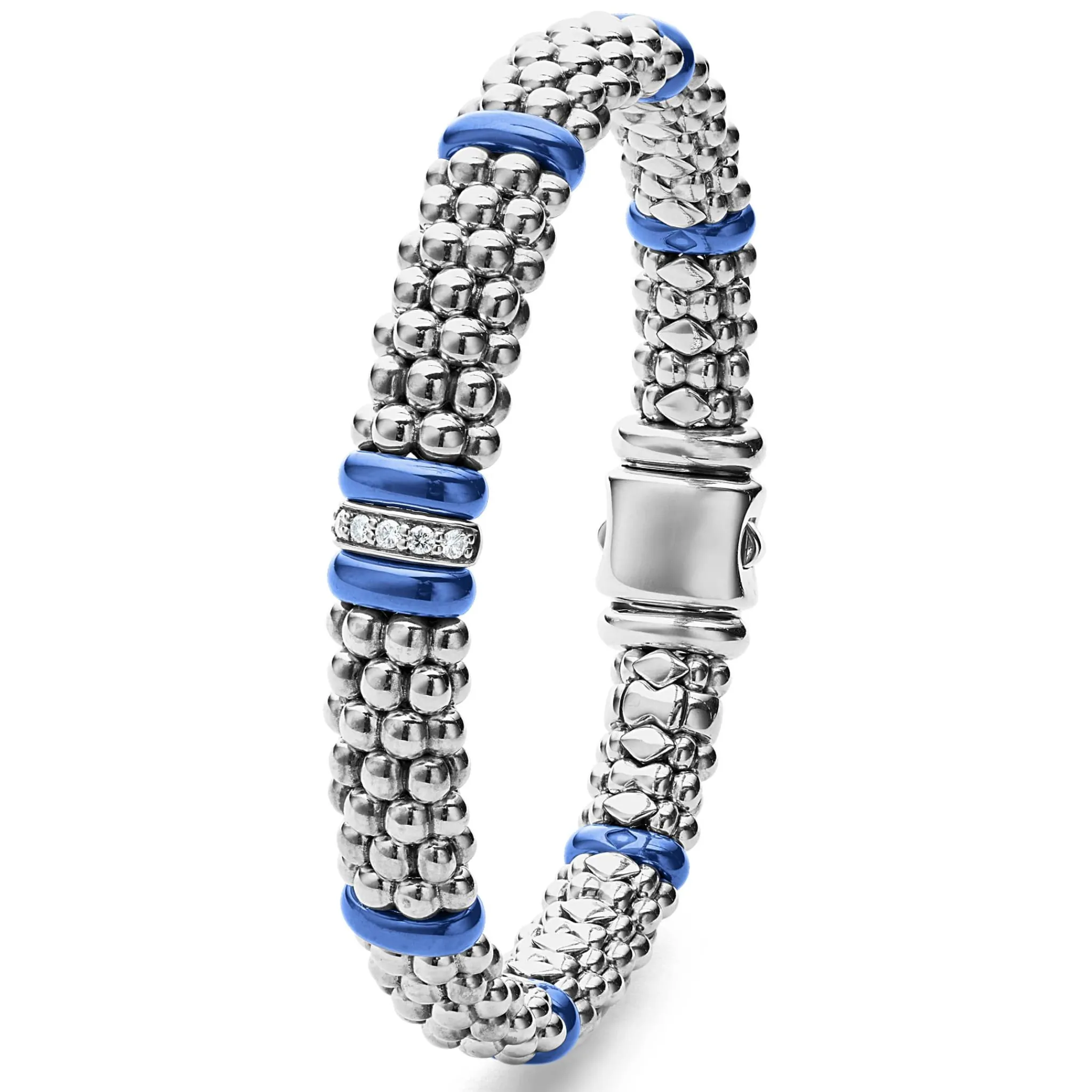 Hot LAGOS Single Station Diamond Caviar Bracelet | 9Mm