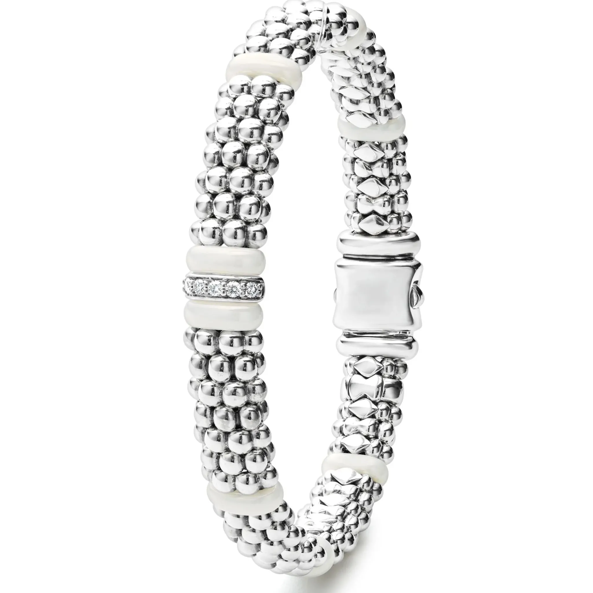 Hot LAGOS Single Station Diamond Caviar Bracelet | 9Mm