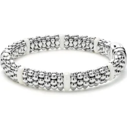 Hot LAGOS Single Station Diamond Caviar Bracelet | 9Mm