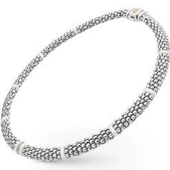 Fashion LAGOS Single Station Diamond Caviar Necklace